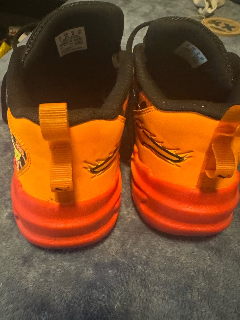 Puma Orange and Red Men’s Athletic Sneakers